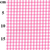 Rose & Hubble 1/4" Check Polycotton Pink Gingham Fabric (ES002PCGPINK)